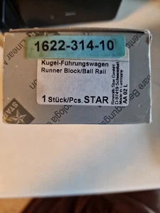 Bosch Rexroth (star) 1622-314-10 Runner block / Ball rail NEW - Picture 1 of 9