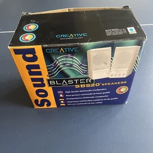 Creative Sound Blaster SBS20 Retro Speakers With Box And Info - Photo 1/8