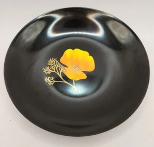 Couroc Orange Poppy Black Phenol Bowl - Bild 1 von 4