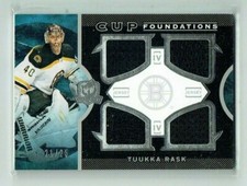 12-13 UD Upper Deck The Cup  Tuukka Rask  /25  Quad Jerseys