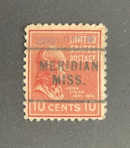 Meridian, Mississippi Type 703 Precancel - 10 cents Prexie - U.S. #815 - MS - Picture 1 of 1