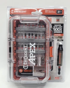 Juego de brocas de destornillador de impacto Crescent Apex 31 PC VORTEX Philips Torx cuadrado regular... - Imagen 1 de 7