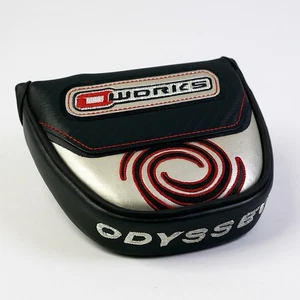 Cubierta de cabeza de putter de mazo Odyssey O Works cubierta de cabeza de golf negra - Imagen 1 de 5