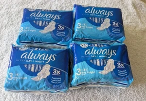 Always Ultra Day & Night Pads With Wings Size 3 - 36 Pads - 3x Protection - Picture 1 of 1