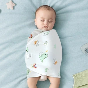 Cotton Baby Swaddle Blanket Anti-startle Newborn Sleep Bag Wrap Newborn Wrap - Picture 1 of 17