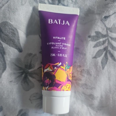 BAIJA Exfoliant Face Scrub Egg White & Sugar 25ml Tropical SEALED  - Image 1 of 2