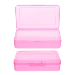 Caja de lápices de 2 piezas estuche de gran capacidad contenedores grandes para aula - Imagen 1 de 12