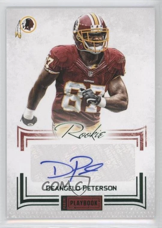 2012 Panini Playbook Signatures Green /5 Deangelo Peterson #101 Rookie Auto RC - Image 1 of 2