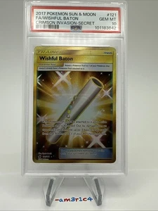 PSA 10 GEM MINT Wishful Baton FA Secret Rare 121 – 2017 Crimson Invasion - Picture 1 of 2