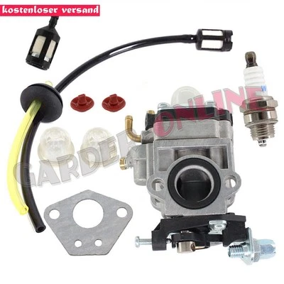MARKENLOS Vergaser Kit für Florabest FBS 43 A1 FBK 4 B2 4in1 Parkside PBK 4 A1 PBS 2 A1