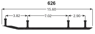 SPI Slasher Six60 Runners for 1998 Yamaha VX700XTC VMAX 700 XTC Snowmobile - Image 1 of 2