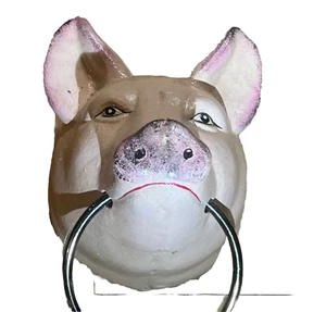 Barbaque Pig Towel Holder Pig Porky - Picture 1 of 5