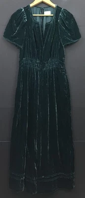 НОВЫЙ комбинезон Anthropologie Somerset с коротким рукавом зеленый бархатный с широкими штанинами размер S - Изображение 1 из 4