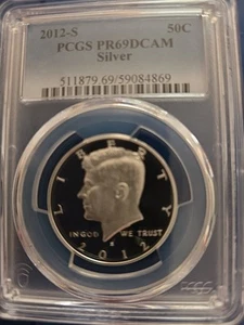 2012 S 50C Silver Kennedy Half Dollar PCGS PR69DCAM-SEE STORE WW2 MEDALS -COINS - Picture 1 of 4