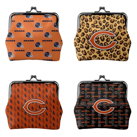 Chicago Bears Fans Mini Coin Purse Change Purse Coin Bag Women's Wallet Cover