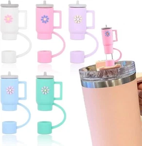 Tapa de Paja 5 PIEZAS para Taza Stanley, Tapa de Paja de Silicona Compatible Stanley - Imagen 1 de 7