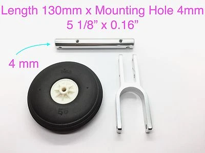 1 Set 1/10 CNC Shock Absorbing Landing Gear 5 1/8" x 0.16" for RC Plane  US SHIP - Image 1 of 2