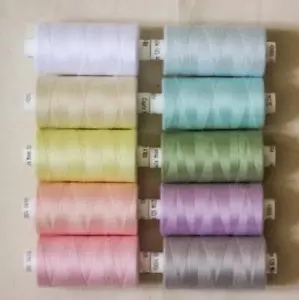 Coats Moon Light Mix 120s Sewing Thread - Box Of 10 Reels - 1000 Yard Spools - Picture 1 of 1
