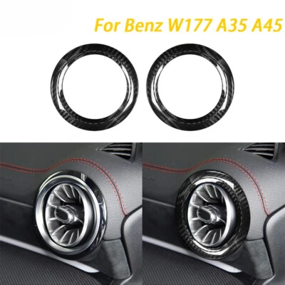 For Mercedes-Benz AMG A35 A45 W177 2020-2023 Carbon Fiber Dashboard Air Vent - Image 1 of 4
