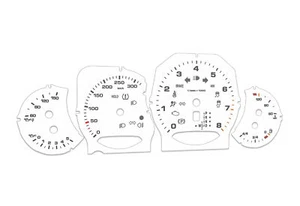 For Porsche Panamera 320kmh White - Speedometer gauges from MPH to km/h Gauges - Picture 1 of 6
