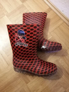 Miraculous Ladybug Gummistiefel. Regenstiefel. Größe (1) entspricht wie 33/34 - Bild 1 von 2