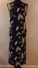 Ladies Size:20 EUR46 Sleeveless Tunic Top & Skirt By Klass Collection Black