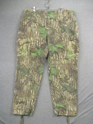 Vtg Rattlers Brand RealTree Camo Cargo Hunting Pants Adjustable XL USA - Image 1 of 4