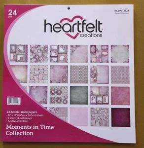 Heartfelt Creations MOMENTS IN TIME Paper Pad Card Scrapbooking Clock 12” Tablet - Picture 1 of 7