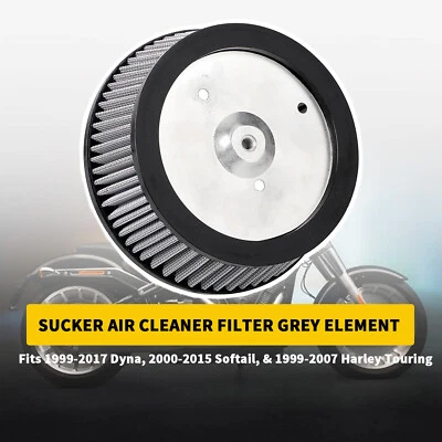 Elemento purificador de aire Sucker apto para Harley Touring 1999-2007 Electra Glide FLHTCU Foto 1 de 4