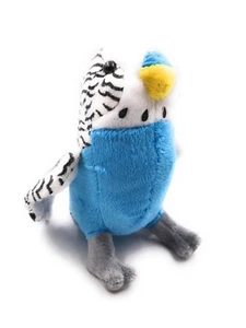 Plush Stuffed Animal Fabric Animal Budgie Blue Parakeet 19 CM - Picture 1 of 1