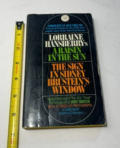 PB A Raisin In The Sun & The Sign In Sidney Brustein's Window LORRAINE HANSBERRY - Picture 1 of 19