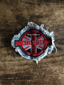 3.25 X 2.5 Sew-On Denim Appliqué Country Patch - UK LONDON - Picture 1 of 3