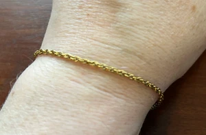 Vintage Gold Filled Chain Link Bracelet - Picture 1 of 2