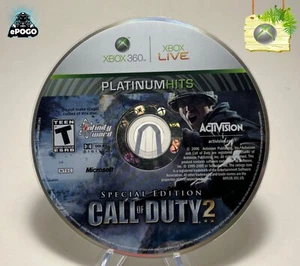 Call Of Duty 2 Platinum Hits (Microsoft XBOX 360) Auténtico | PROBADO | SOLO DISCO - Imagen 1 de 2