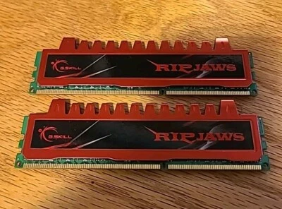 G.Skill 8GB ( 2X4GB) DDR3-1333  PC3-10666 RIPJAWS F3-10666CL9S-4GBRL FAST SHIP - Image 1 of 3