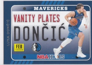 LUKA DONCIC CARD 2020 NBA Hoops VANITY PLATES Basketball Card DALLAS MAVERICKS - Picture 1 of 2