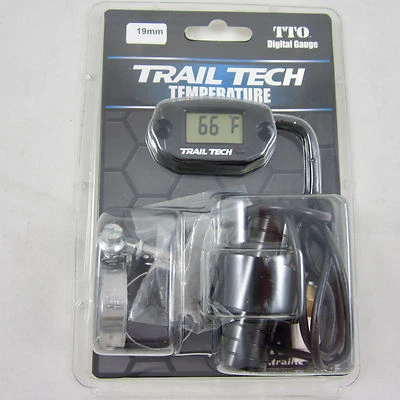 Trail Tech TTO Temperature Meter Digital Gauge 19mm In-Line Hose Sensor 742-EH1 - Image 1 of 4