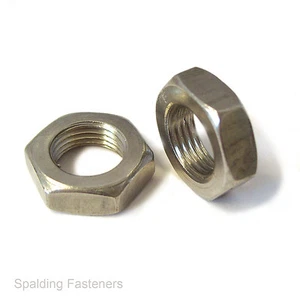Hexagon Thin Half Lock Nuts Standard Metric Thread A2 Stainless Steel M3 To M12 - Picture 1 of 1