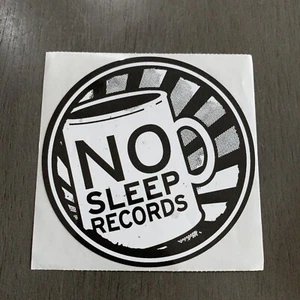 No Sleep Records Vinyl Sticker 4" Wonder Years Mixtapes Balance And Composure - Picture 1 of 5