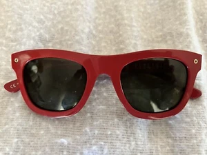 Electric Dice Anderson Red &  Tinted Sunglasses 49-22-145 Made In Italy - Picture 1 of 12