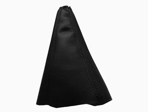 Manguito de cambios de hilo negro cuero auténtico para HYUNDAI ACCENT I 94-00 - Imagen 1 de 1