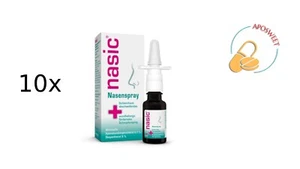 10x Nasic Nasenspray für Erwachsene, 10 ml, PZN 00705309 - Bild 1 von 6