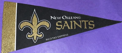 Mini banderín New Orleans Saints NFL Super Bowl Drew Brees Louisiana Foto 1 de 2