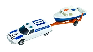Matchbox Superfast TP-109 Marine Division Citroen w/Seaspray Boat Orange Trailer - Picture 1 of 17
