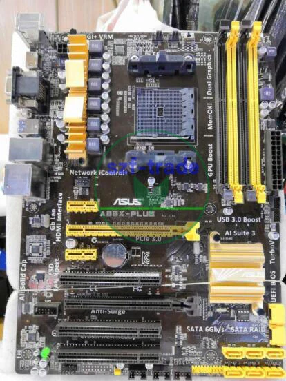ASUS AMD A88X-PLUS A88X Motherboard Socket FM2+  DDR3 SATA USB 3.0 Used - Photo 1/1