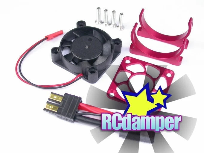 GPM TRAXXAS 1/10 SLASH LCG 4x4 R ALUMINUM MOTOR HEATSINK MOUNT w/ COOLING FAN - Image 1 of 1