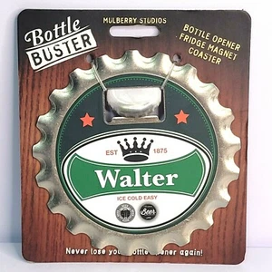 Rompe botellas WALTER Abrebotellas Personalizado Abridor de Botellas Nevera Imán Montaña rusa Nombre - Imagen 1 de 3