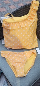 Gap 2 Piece Bathing Suit Swim Suit Girls Size XXL  Yellow Bikini - Picture 1 of 2