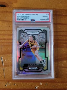 2024-25 Prizm Draft Silver Prizm #57 Caitlin Clark Rookie Card PSA 10 Gem Mint! - Picture 1 of 1