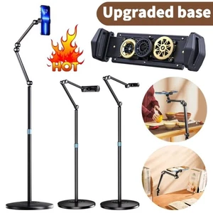 Aluminum Alloy Mobile Phone Floor Stand Desktop Live Broadcast Stand - Photo 1 sur 12